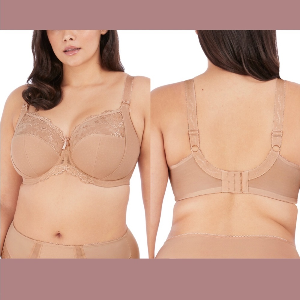 NWT Elomi [ 32L US ] Meredith Full Figure Underwire‎ Full Fit Bra Nude